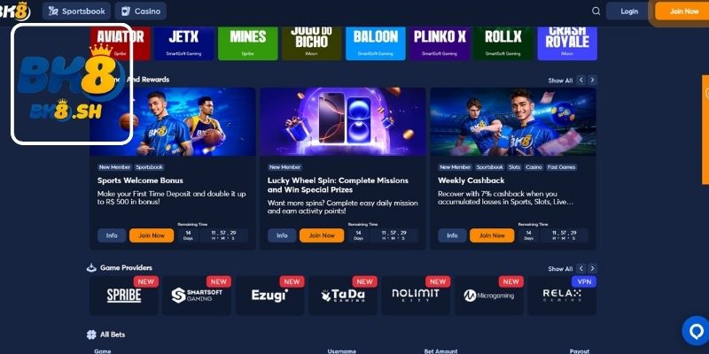 Cá Cược Thể Thao Trực Tuyến Tại BK8
